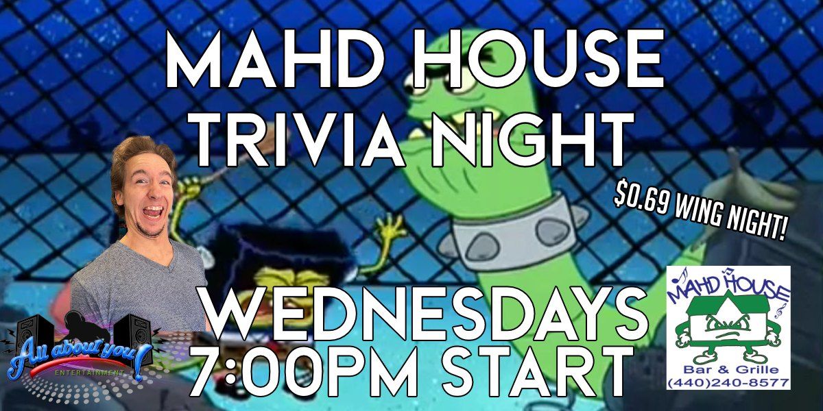 Mahd House Trivia Night with Eddie!