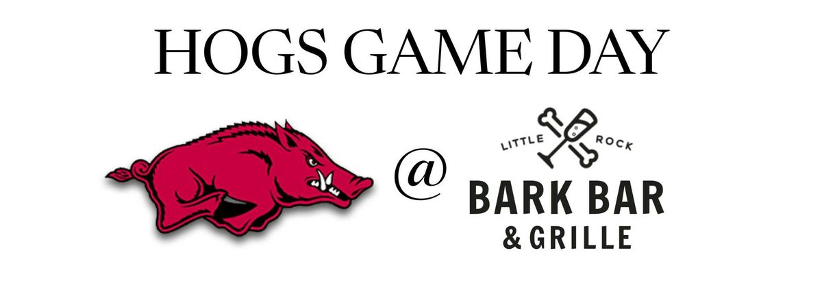 HOGS vs. Mississippi State  \ud83c\udfc8 Razorback Football Watch Party @ Bark Bar! \ud83d\udc17\ud83c\udfc8