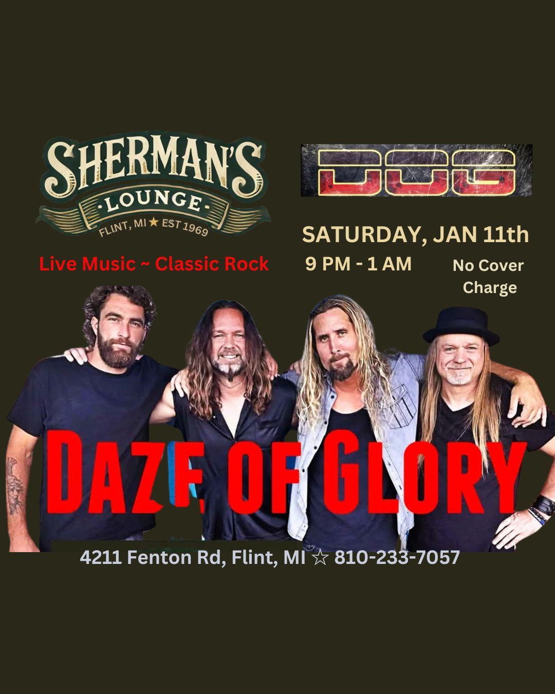 Daze of Glory - Live Band @ Sherman's Lounge