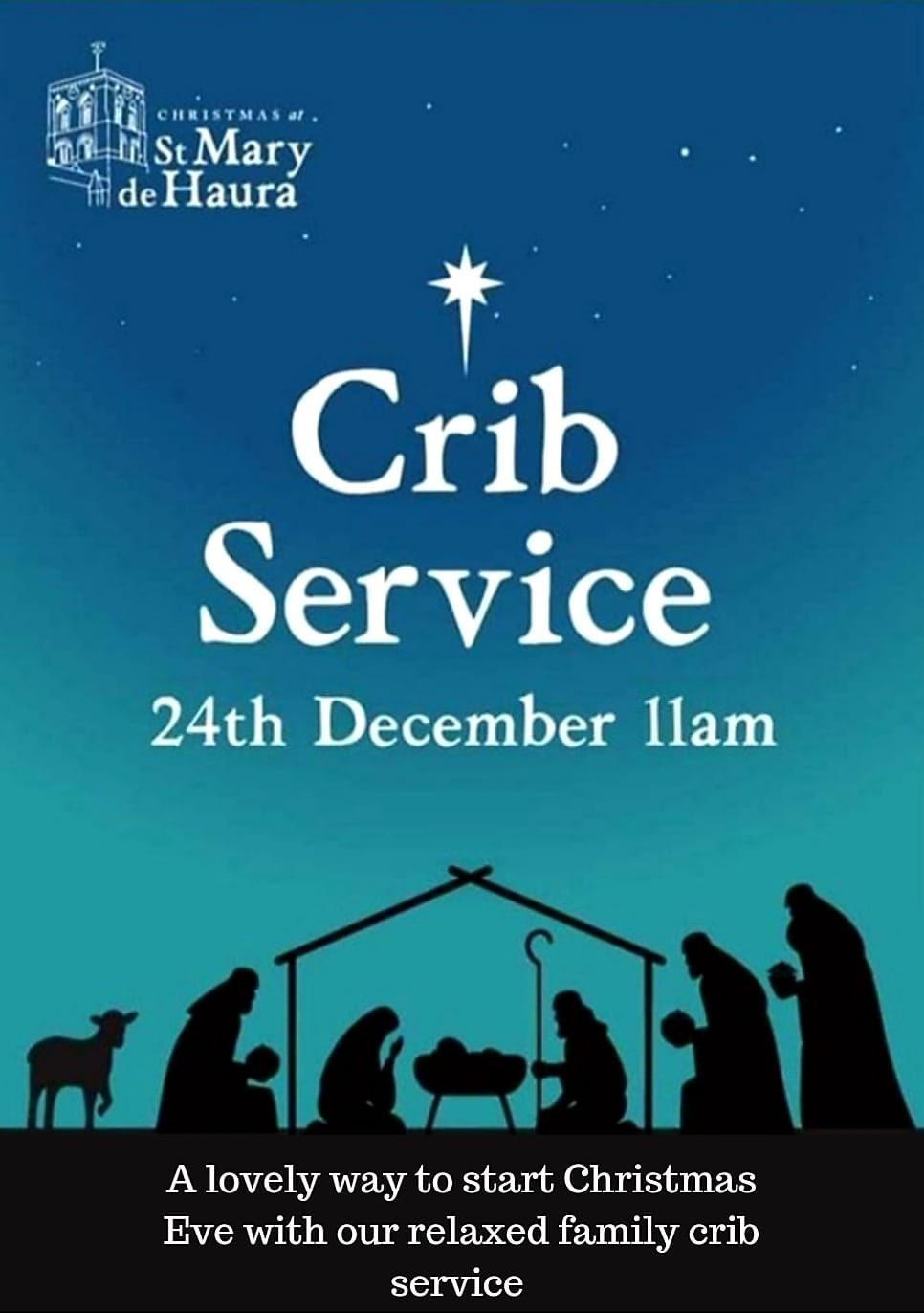 The Crib Service with St Mary de Haura Children & Families this Advent