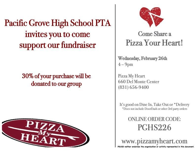 Pizza My Heart Dine Out Fundraiser