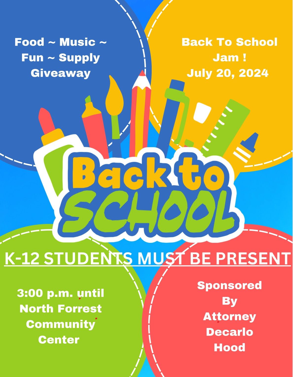 Back to School Jam, North Forrest Community Center, Hattiesburg, 20 ...