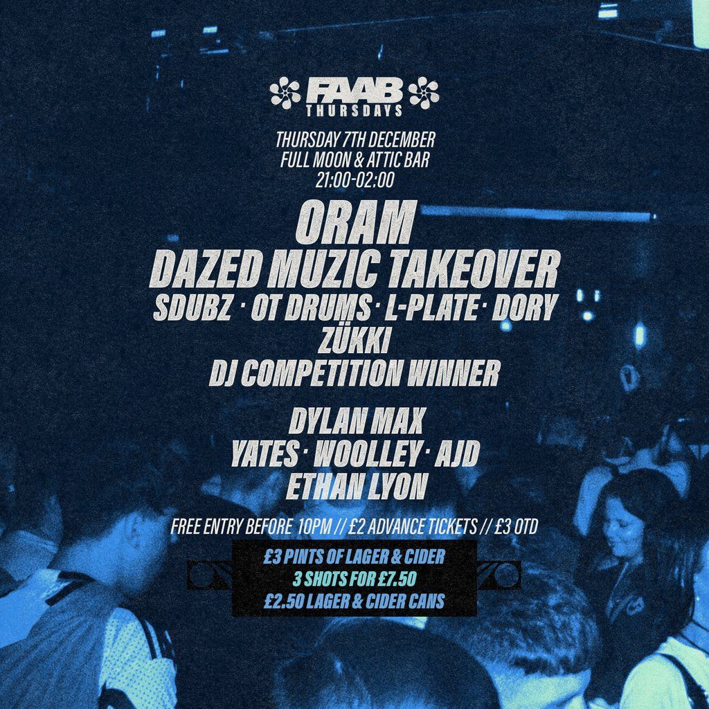 FAAB Presents: ATTIC Thursdays (75% Sold out)
