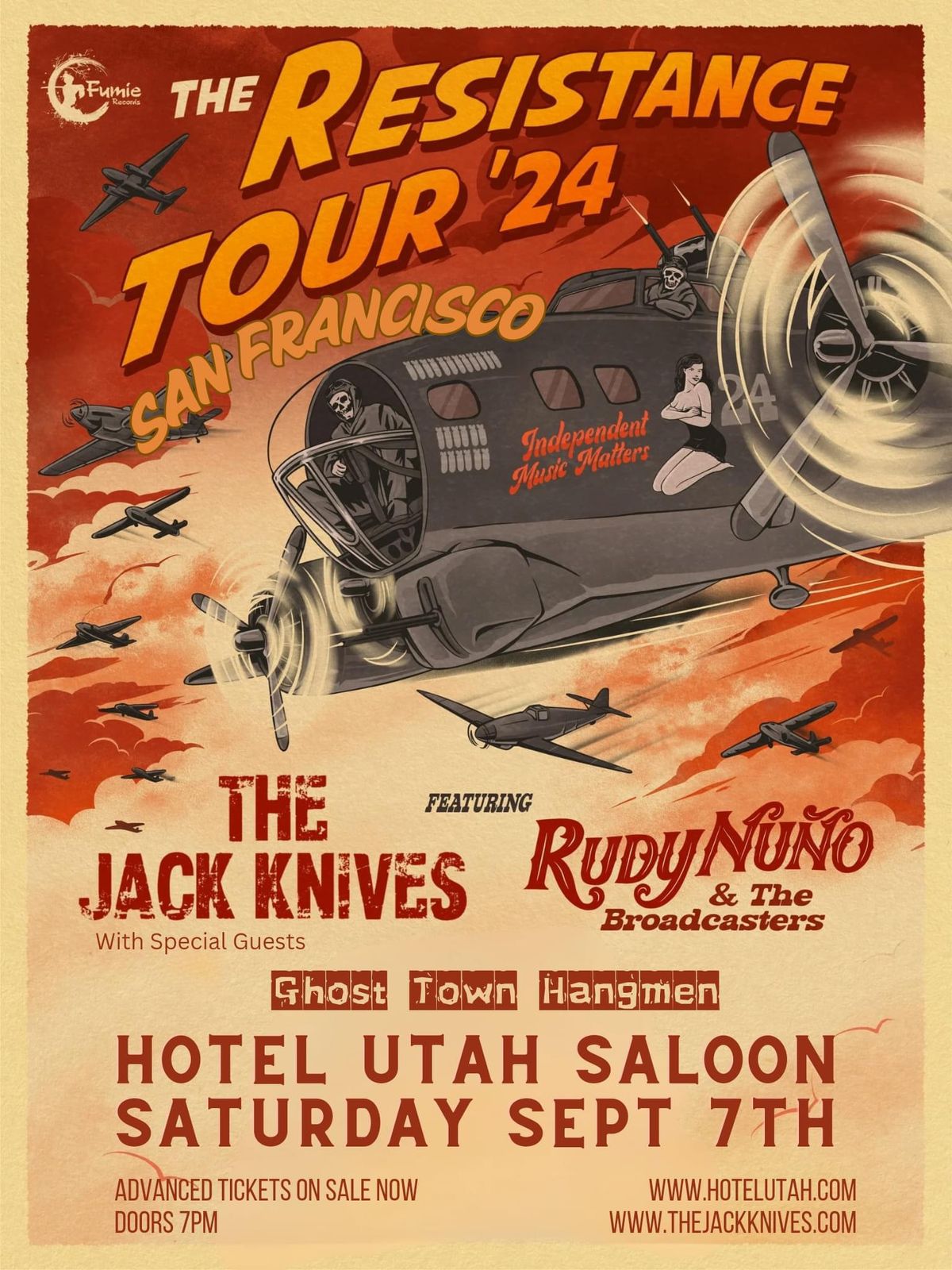 HHV presents The Jack Knives, Rudy Nu\u00f1o, & Ghost Town Hangmen