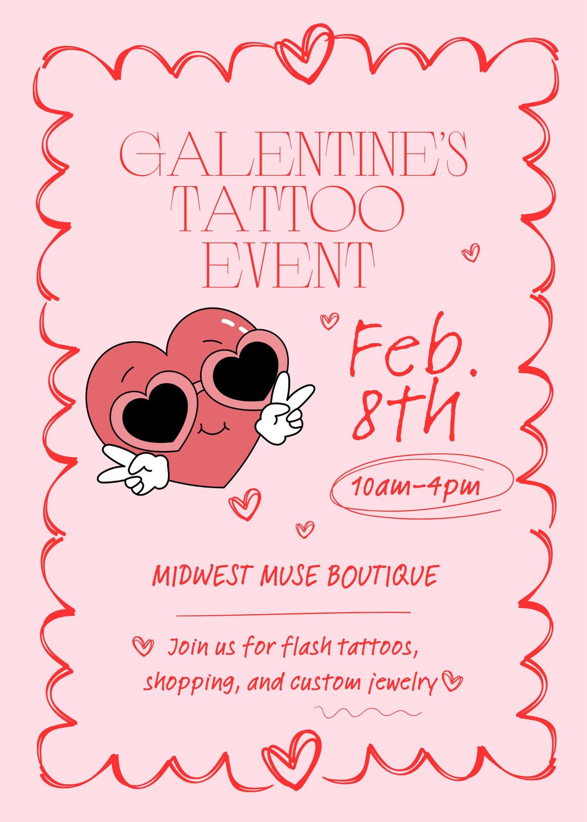 Galentine's Flash Tattoo event