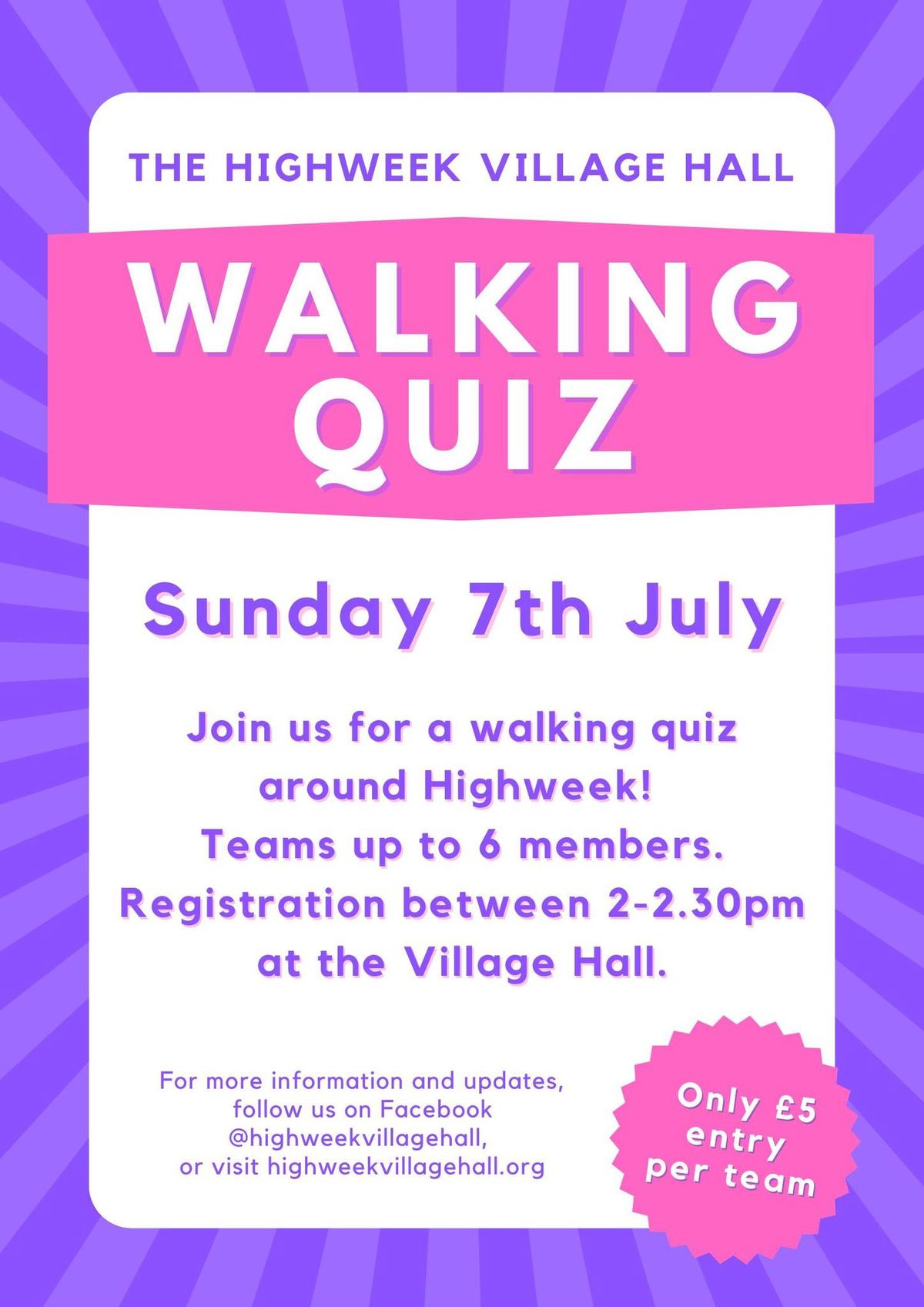 Walking Quiz