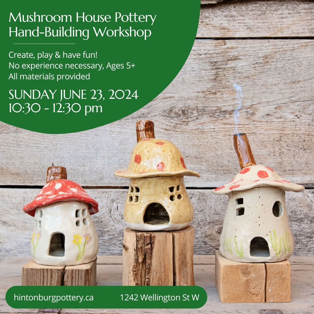 Mushroom House Pottery Hand-Building Workshop ?