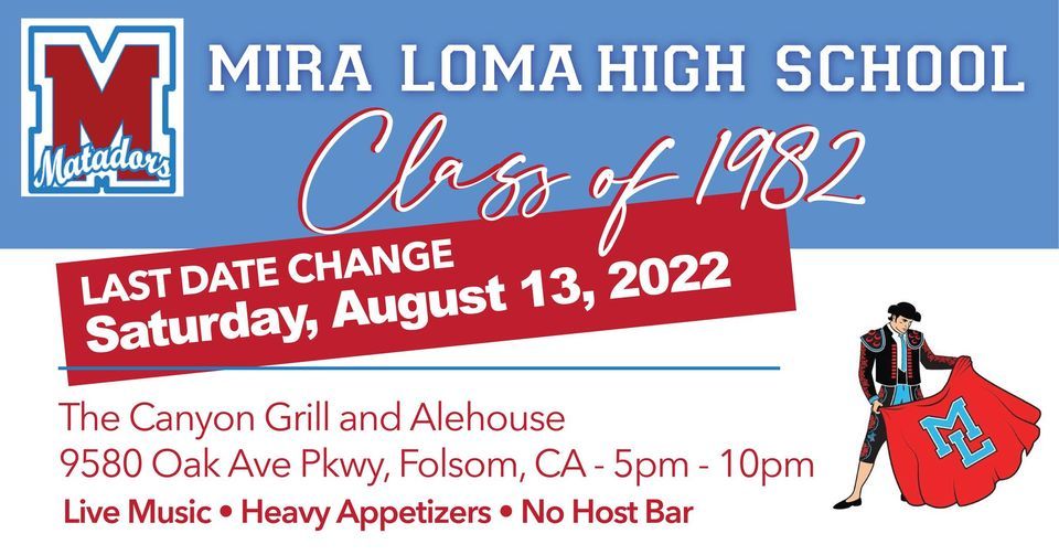 Mira Loma Class of 82 \/ 40th Reunion