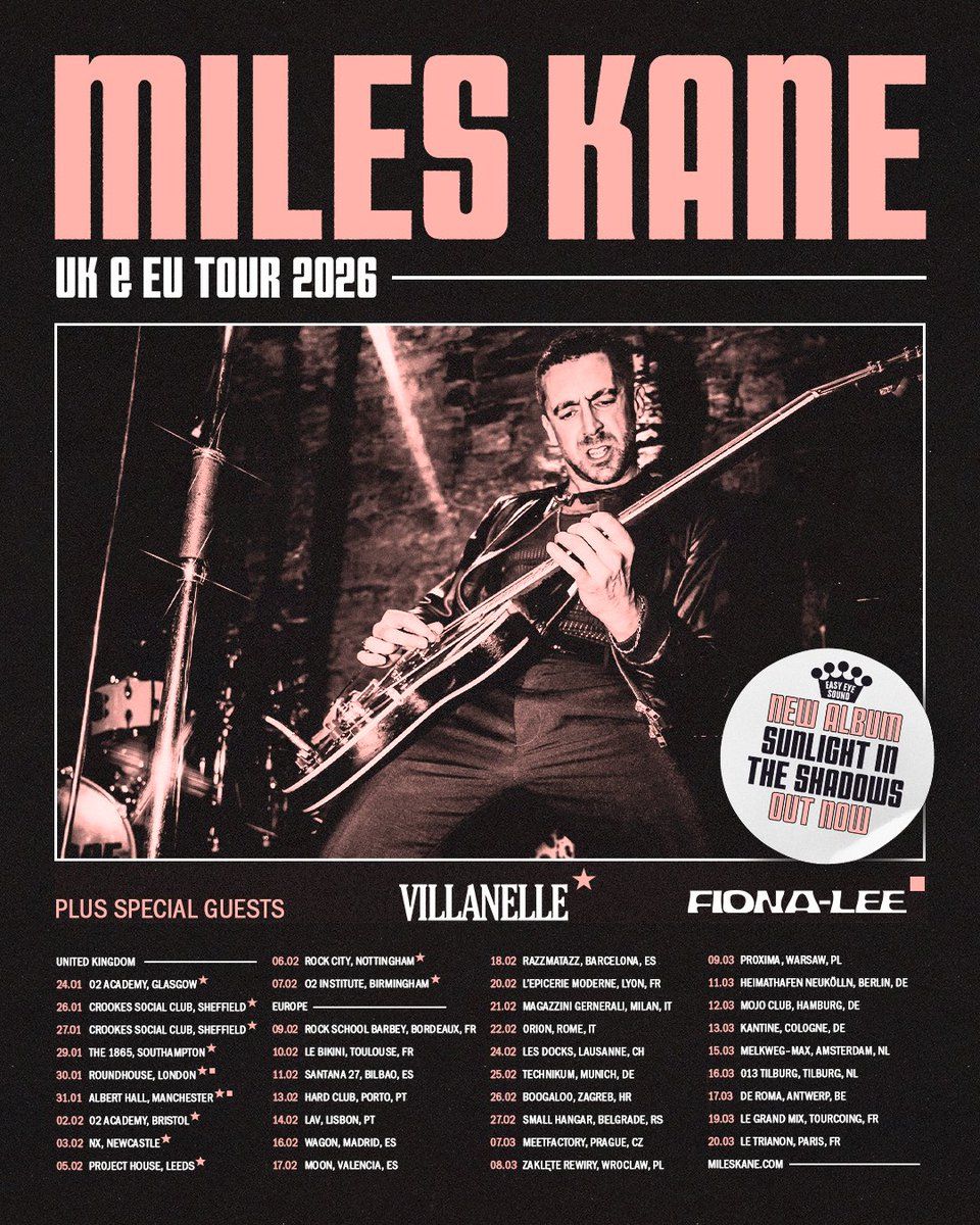 Miles Kane Sheffield Tickets