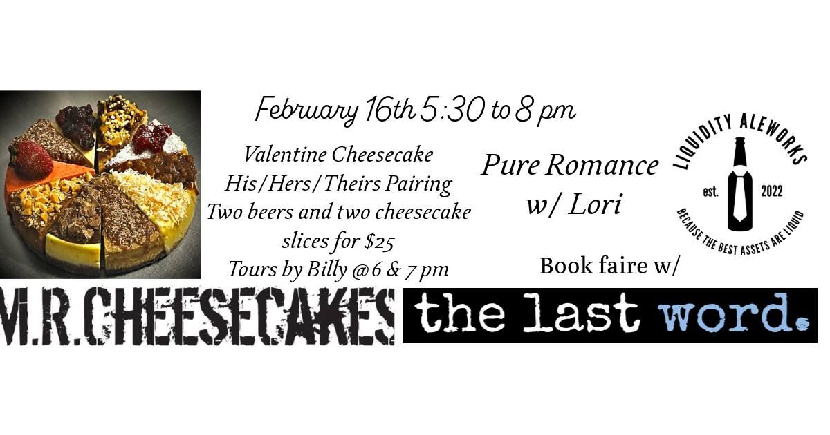 His\/Her\/Theirs Cheesecake pairing, Book Faire, and Pure Romance!