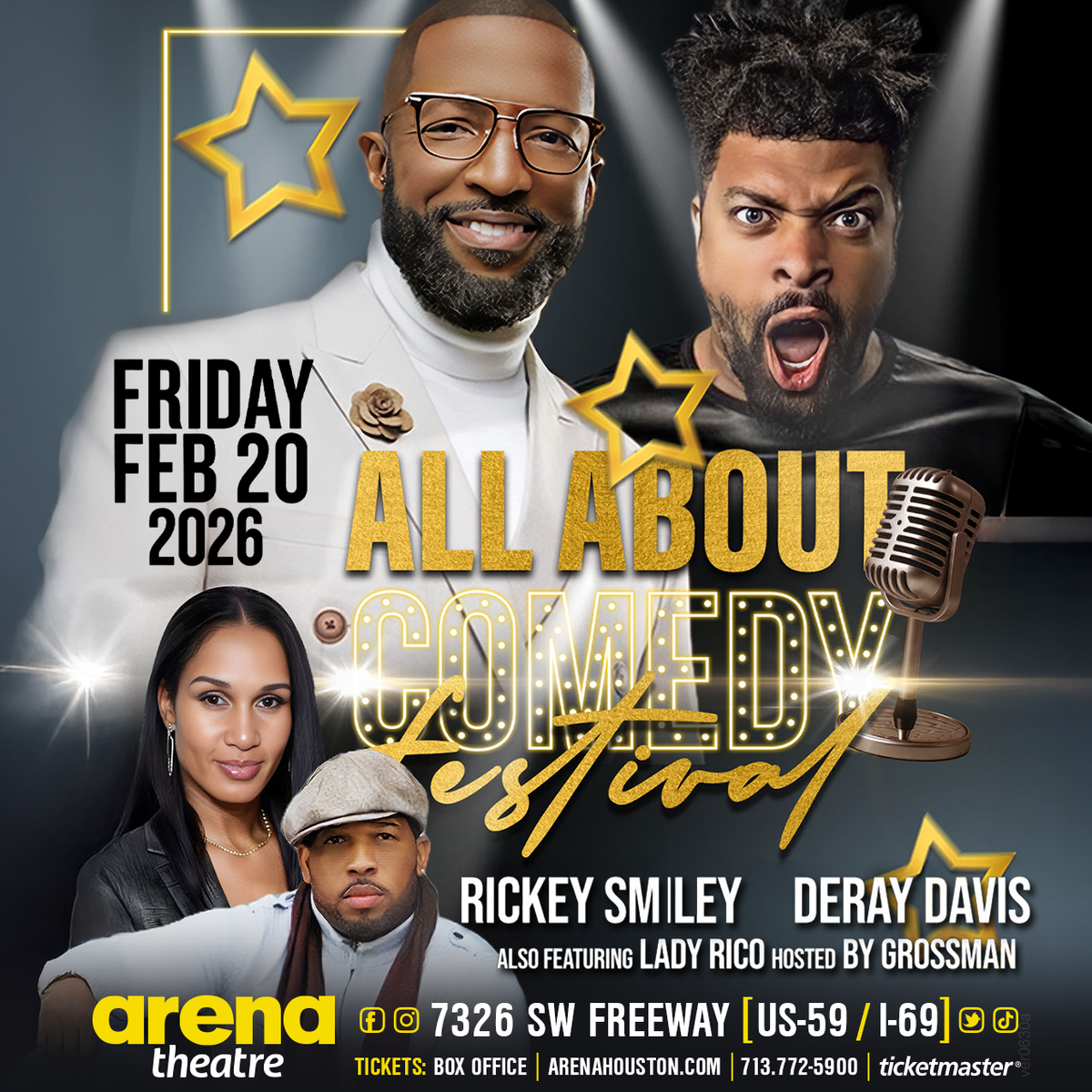 All About Comedy Fest - Rickey Smiley at Houston Arena Theatre