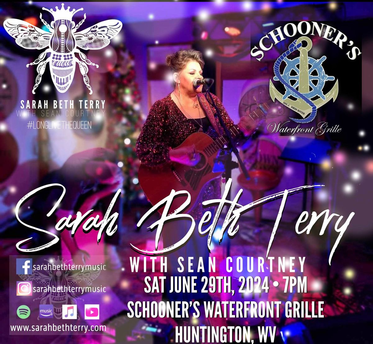 Sarah Beth Terry "Roll It Up & Smoke It" Tour - at Schooner's Waterfront Grille - Huntington, WV