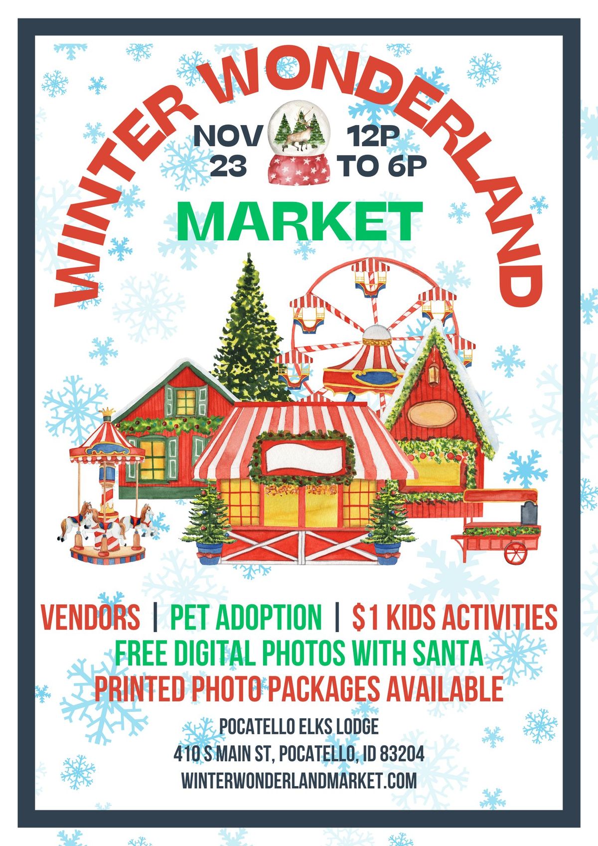 FREE ADMISSION - 2nd Annual Pocatello's Winter Wonderland Market