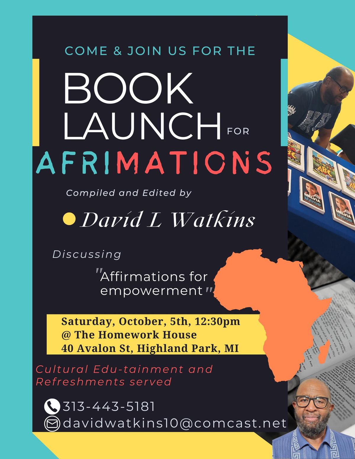 Afrimations - Book Launch & Discussion w\/ David L. Watkins