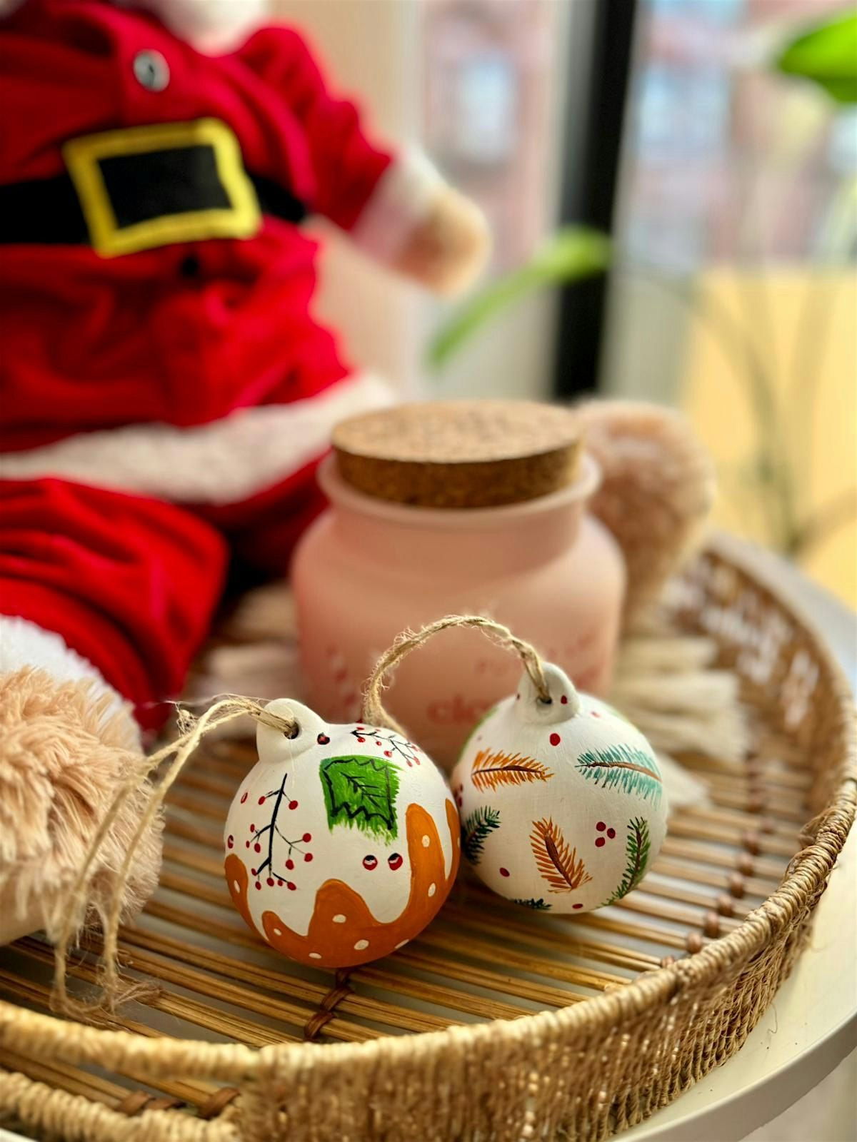 Christmas Bauble Workshop with Selection of mini crostinis