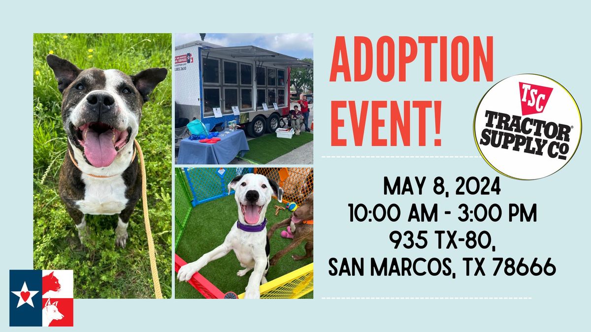 Adoption Event at Tractor Supply!