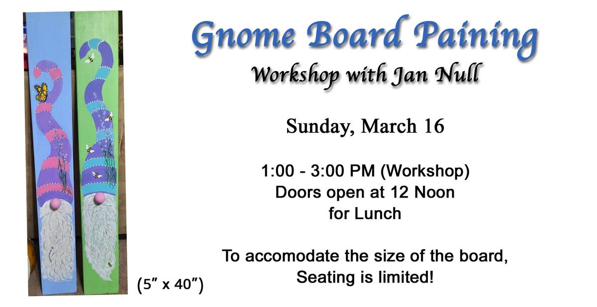 Gnome Board Painting Workshop