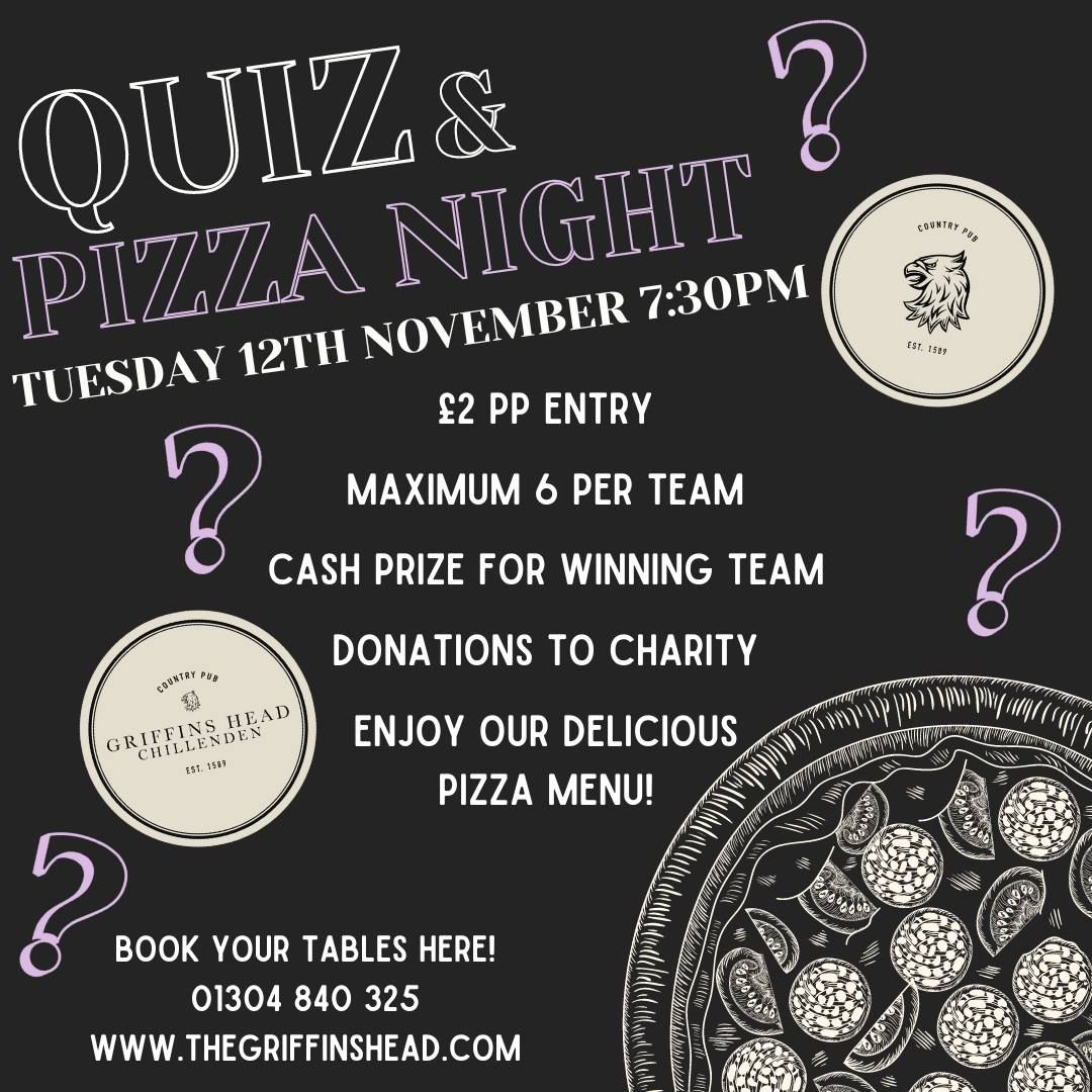 Quiz & Pizza Night!\ud83d\udcad\ud83c\udf55