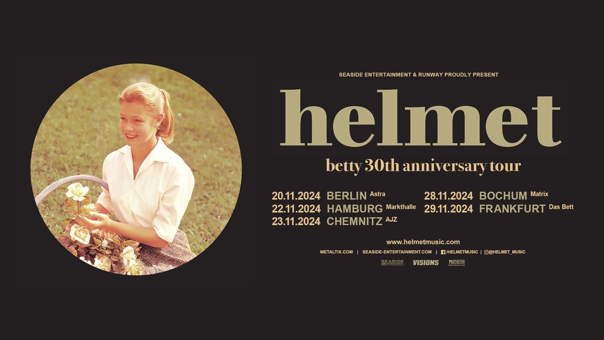 HELMET - "Betty" 30th Anniversary Tour - Bochum