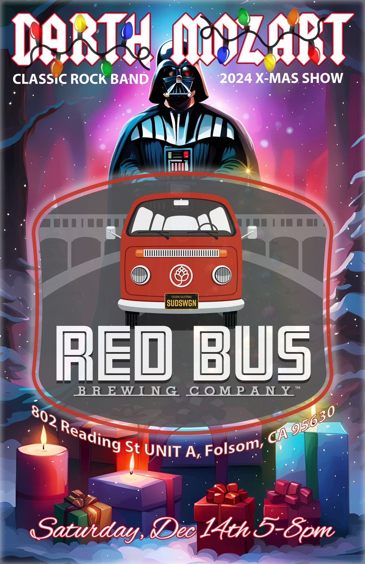 X-mas with Darth Mozart at the Red Bus in Folsom!