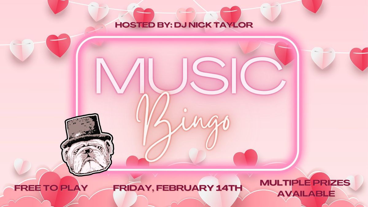 Music Bingo Hosted by DJ Nick Taylor 