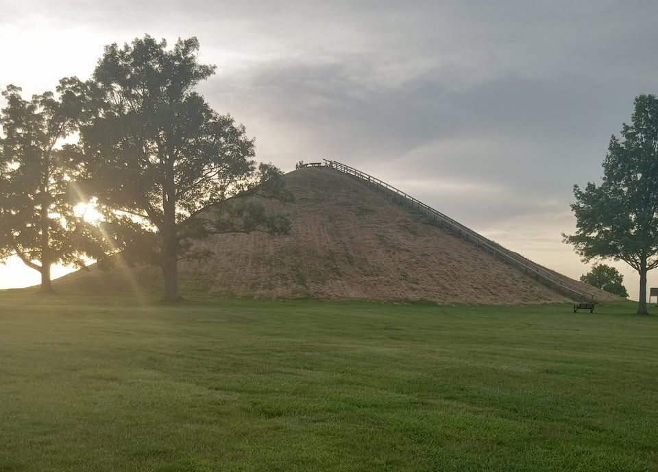 Sunset Yoga at Miamisburg Mound