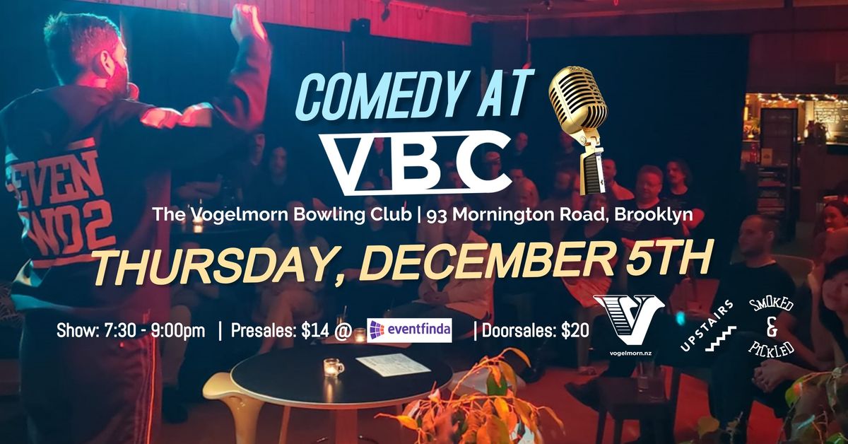 Comedy at VBC - December 2024