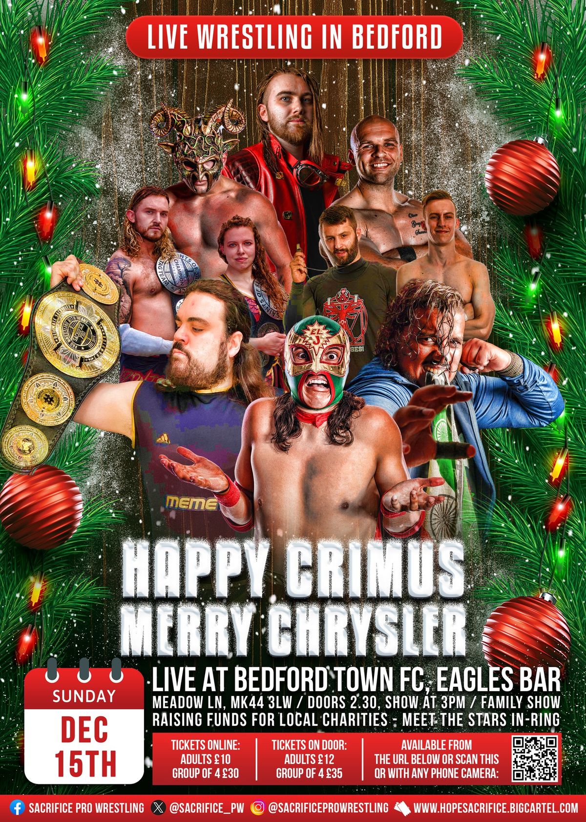 Sacrifice Pro Wrestling in Bedford: Happy Crimus, Merry Chrysler