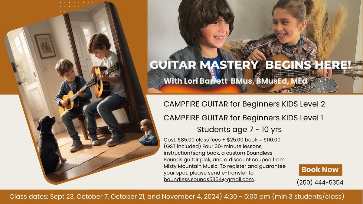 Campfire Guitar - KIDS level 1 & 2