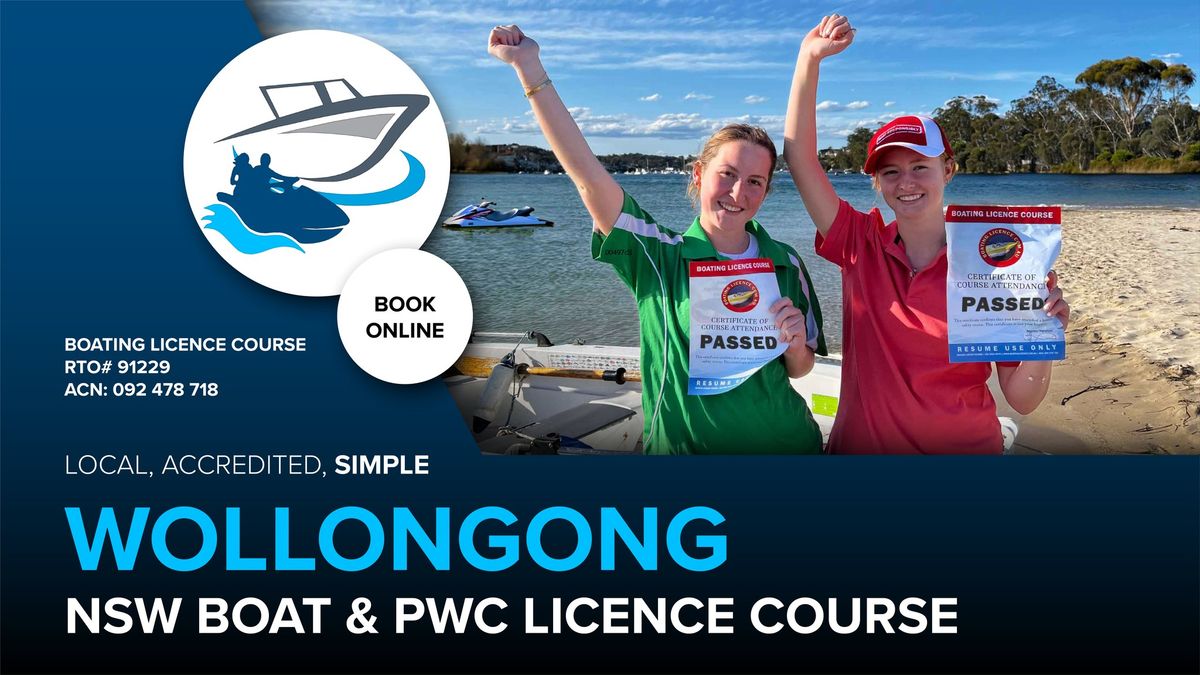 Wollongong Boat & PWC Licence Course