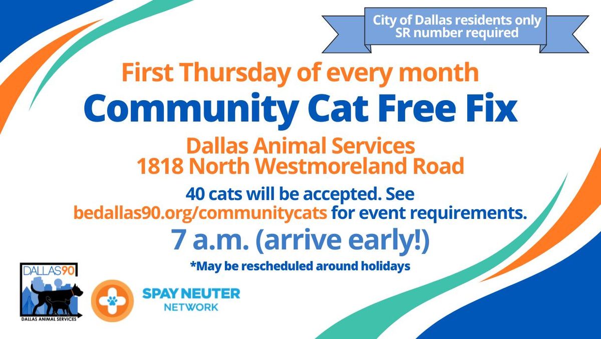 Community Cat Free Fix with Spay Neuter Network