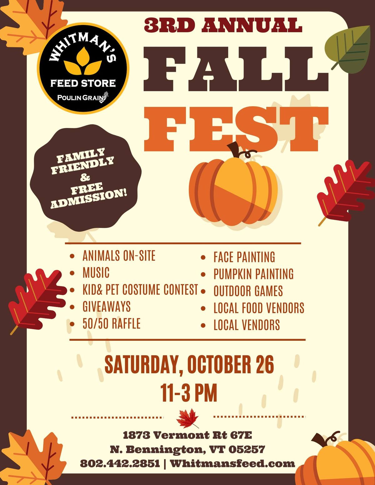 3rd Annual WFS Fall Festival