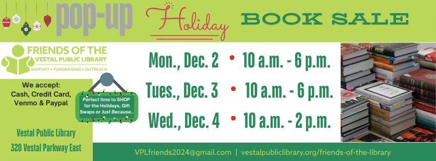 Pop-Up Holiday Book Sale - VPL