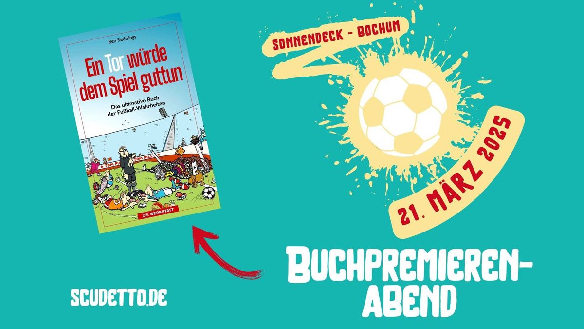 Buchpremieren-Abend "Ein Tor w\u00fcrde dem Spiel guttun"