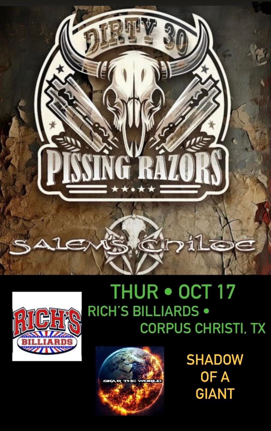 PISSING RAZORS-Dirty 30-CORPUS CHRISTI, TX