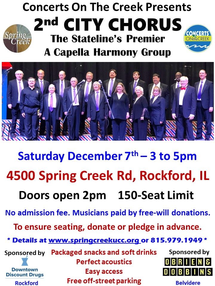 SECOND CITY CHORUS - Concert On The Creek