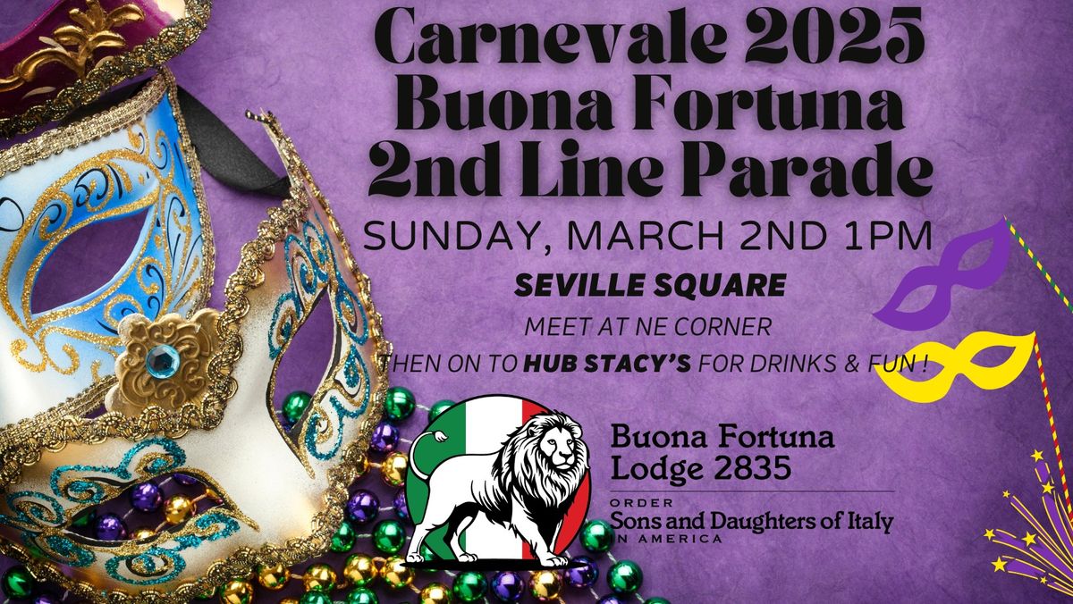 Buona Fortuna's 2nd Line Parade in the Square!