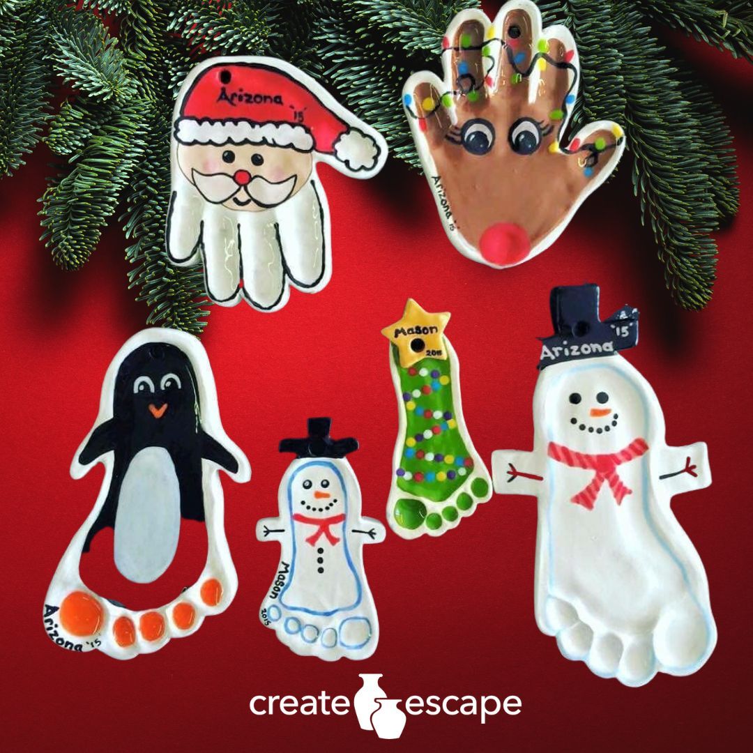 Holiday Handprint & Footprint Ornaments - Impression Appointments