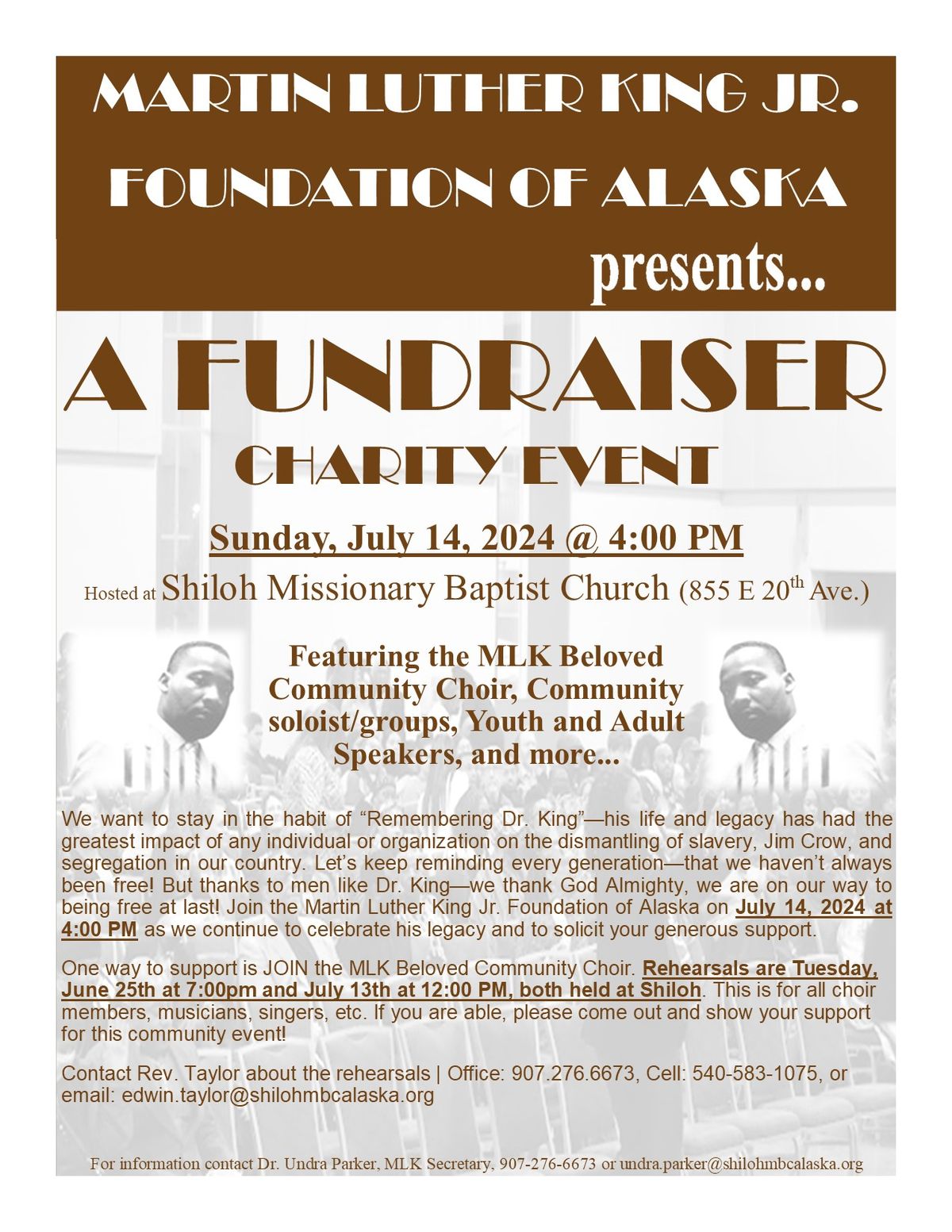 MLK Foundation of Alaska's Second Annual Mid-Year Fundraiser