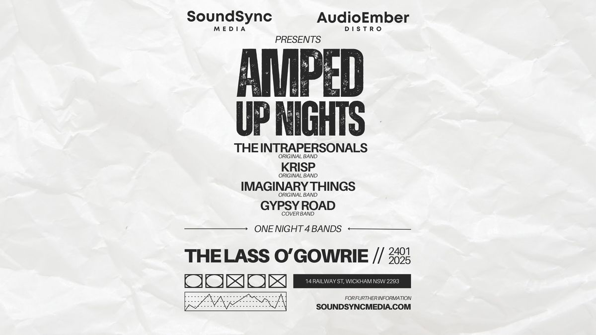 AMPED UP NIGHTS - One Night 4 Bands - Presented By SoundSyncMedia & AudioEmber