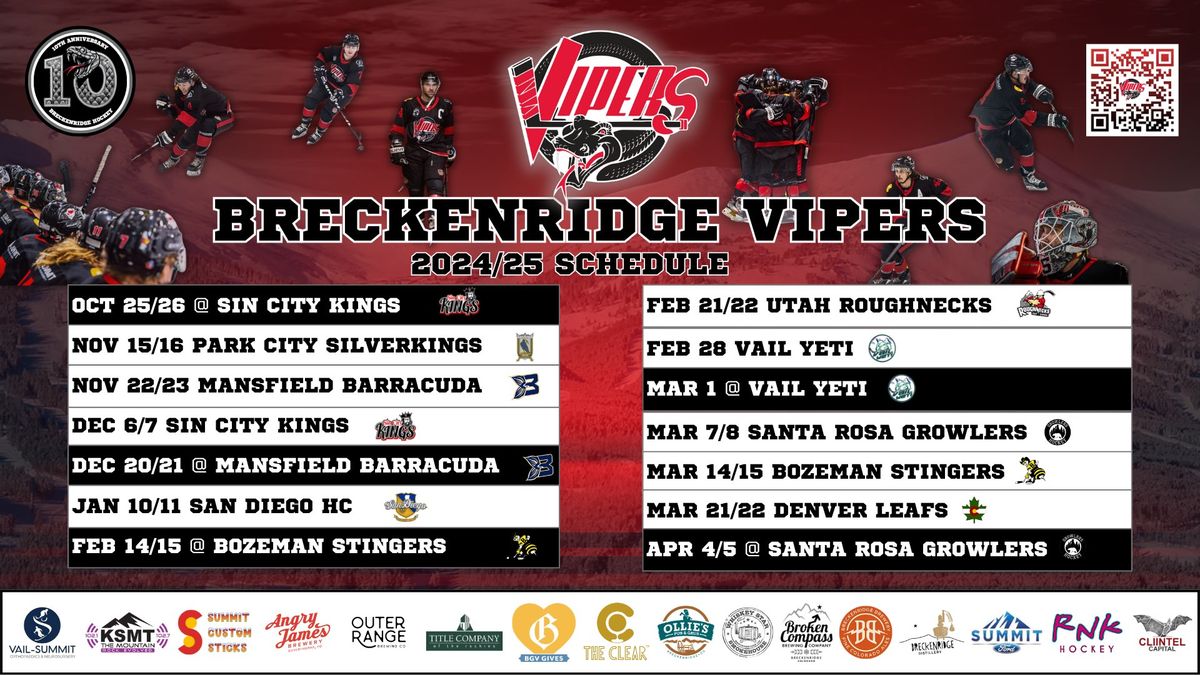 VIPERS HOME GAMES 