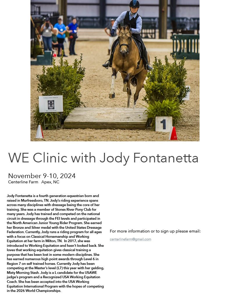 WE Clinic with Jody Fontanetta