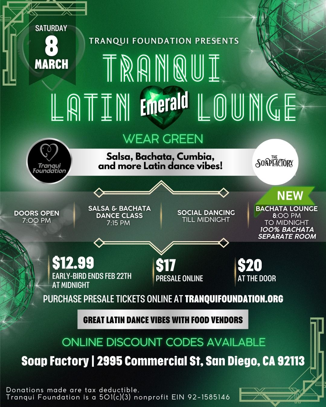 Latin EMERALD Lounge Salsa & Bachata