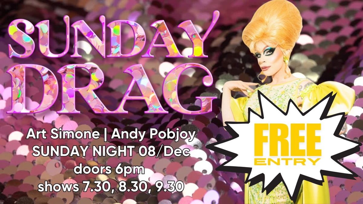 Sunday Drag at Piano Bar Geelong with Art Simone and Andy Pobjoy