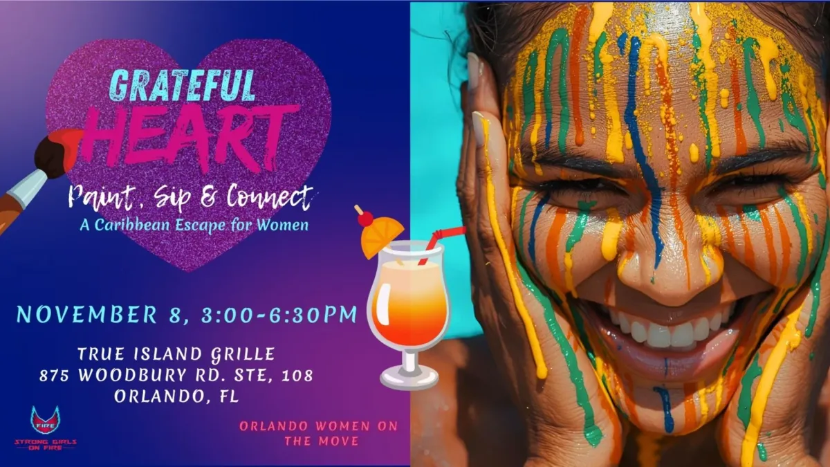 Grateful Heart:  A Women\u2019s Paint & Sip Experience- Caribbean Escape