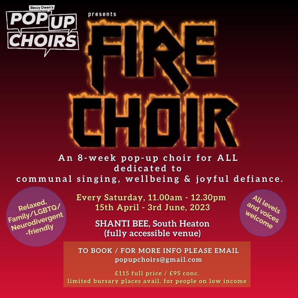 Fire Choir 8 Week Group Singing Programme, Shanti Bee - Holistic ...