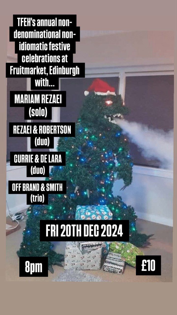 TFEH presents: MARIAM REZAEI \/ REZAEI & ROBERTSON \/ CURRIE & DE LARA \/ OFF BRAND & SMITH