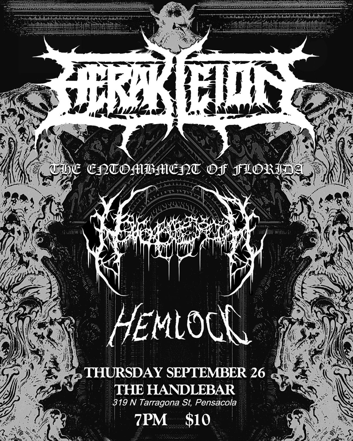 HERAKLEION: FLORIDA ENTOMBMENT at The Handlebar - Pensacola, FL.