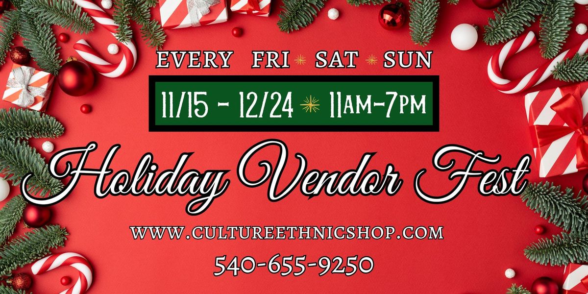 Holiday Vendor Fest - The Ultimate Pop Up Experience 