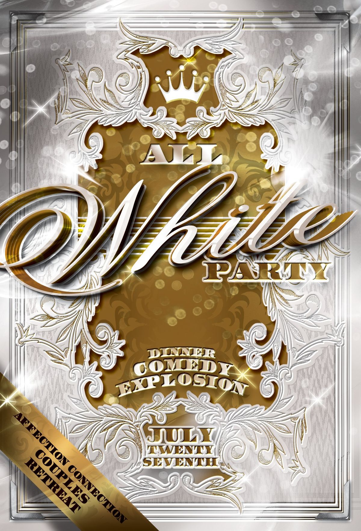 HOUSTON | All White Affair Comedy Dinner Explosion & After Party